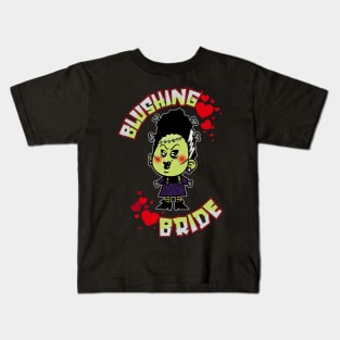 Blushing Goth Bride Kids T-Shirt